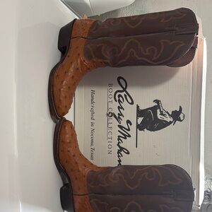 Larry Mahan Men's Brown and Tan  Western Boots